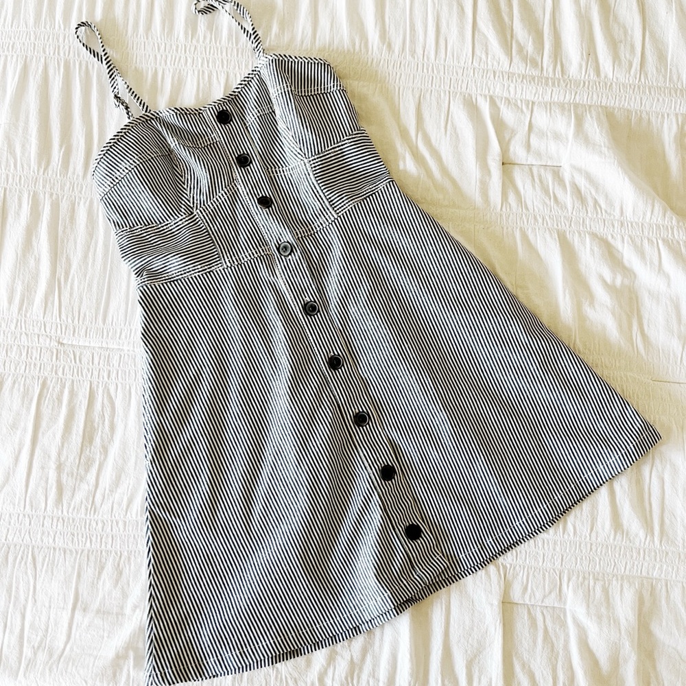 TARGET Blue Striped Dress Size XS